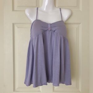 Paul & Joe for Target Knit Top Padded Cups Adjustable Straps Lavender Size L